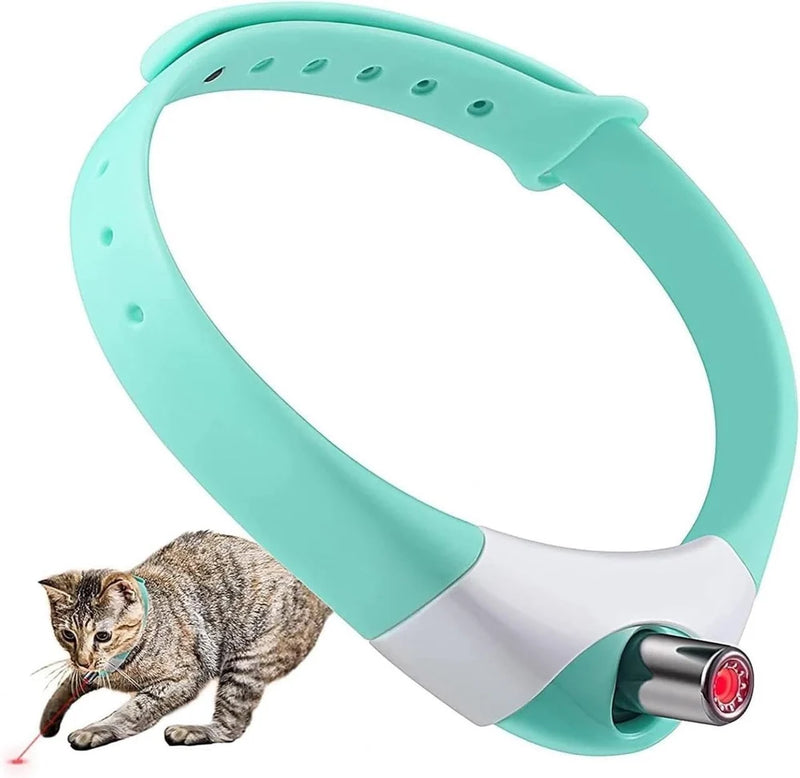 Wearable Cat Collar Laser Toy Interactive Cat Laser Toy Rechargeable Electric for Kitten